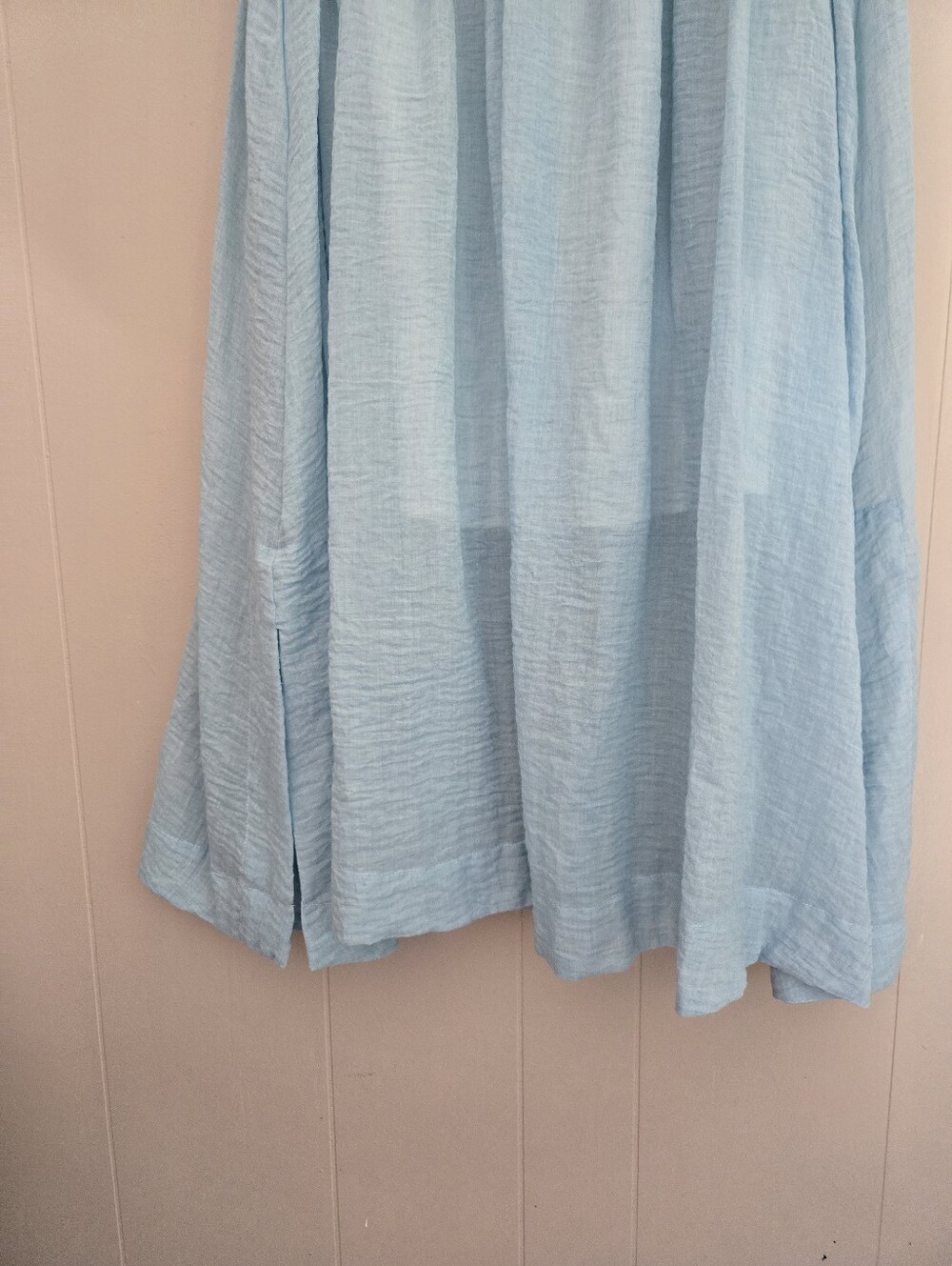 Donna Karan New York Gauzy Midi Skirt Blue XL - Picture 6 of 10